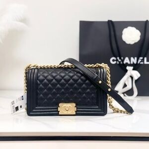 Chanel Boy Medium in Quilted Lambskin
